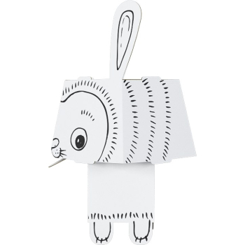 "Królik" kolorowanka-składanka 3D dla dzieci